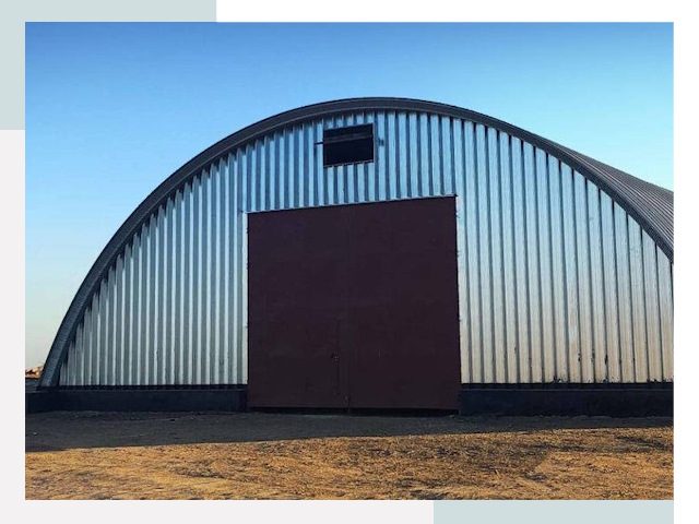 Арочные ангары в каменке