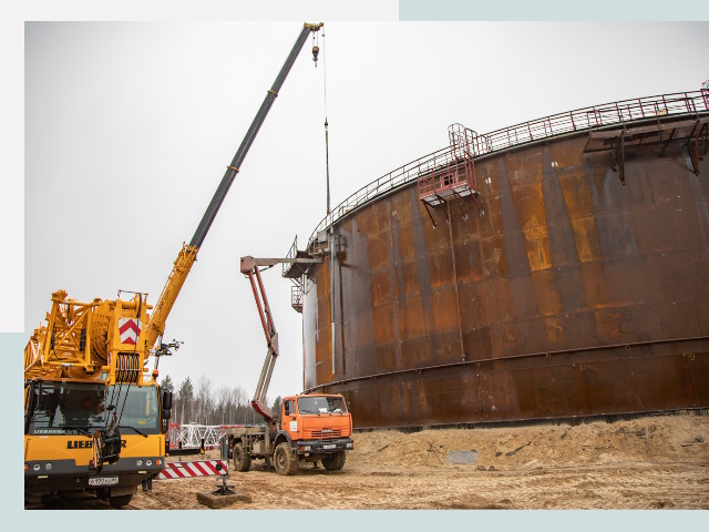 Монтаж резервуаров в каменке от 607 руб. за м³