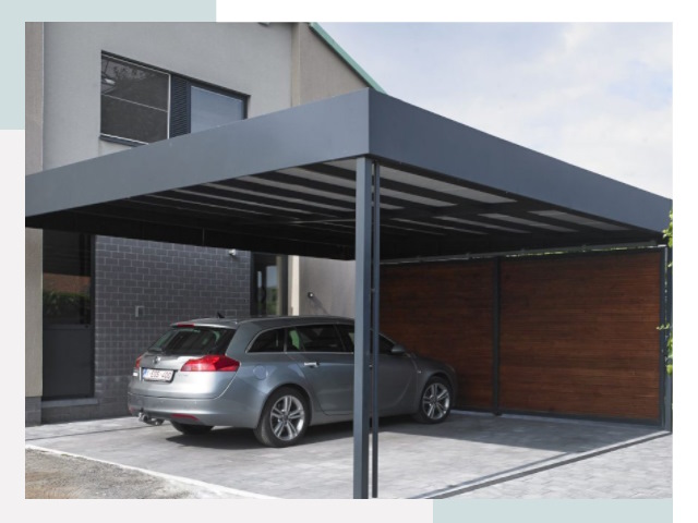 Металлические навесы в каменке