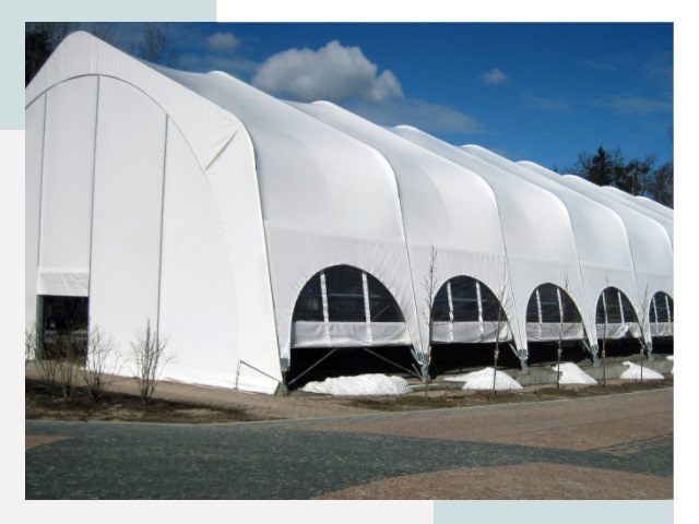 Каркасно-тентовые сооружения в каменке