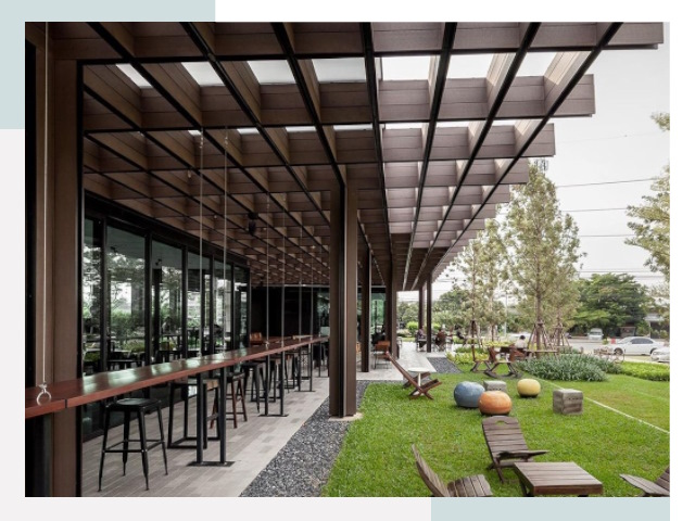 Летние веранды для кафе в каменке