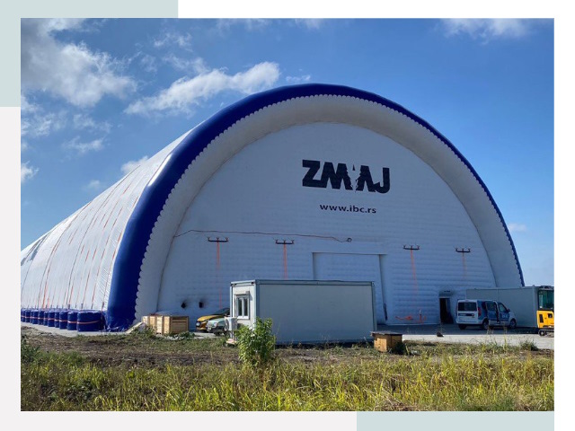 Брендирование ангаров в каменке