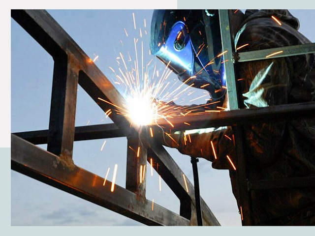 Сварочные работы в каменке